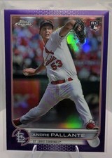 2022 Topps Chrome Update Series - Andre Pallante #USC107 Purple Refractor (RC)