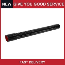 1 Pc 38mm 1.50 Id 500mm 19.69 Length 0 Degree Black Red Car Silicone Hose