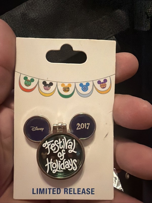 Disney DCA Festival Of Holidays 2017 Holiday Logo Pin 125727 Limited Release