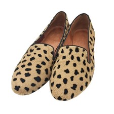 Madewell Teddy Calfhair Leopard Loafers 8M Leather Upper  Lining VGC