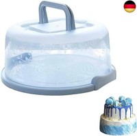 Kuchen Transportbox Runder, Kuchenbutler TortenbehäLter, Runder KuchenträGer, Tr
