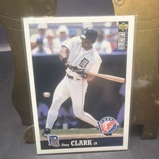 1995-1996Upper Deck Series I Baseball Trading Card,1B Tony Clark,All Rookie Card. rookie card picture