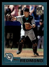 2001 Topps Baseball #14 Mike Redmond Signed Autograph (no COA)