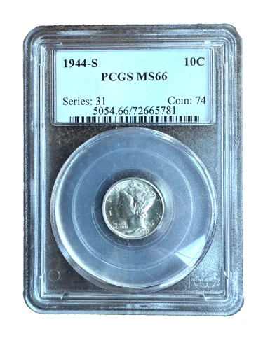 1944-S Mercury Dime — photo from the most recent tracked eBay sale