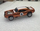Hot Wheels Redlines *RESTORED* Heavy Chevy Spectraflame Orange w/dark Interior