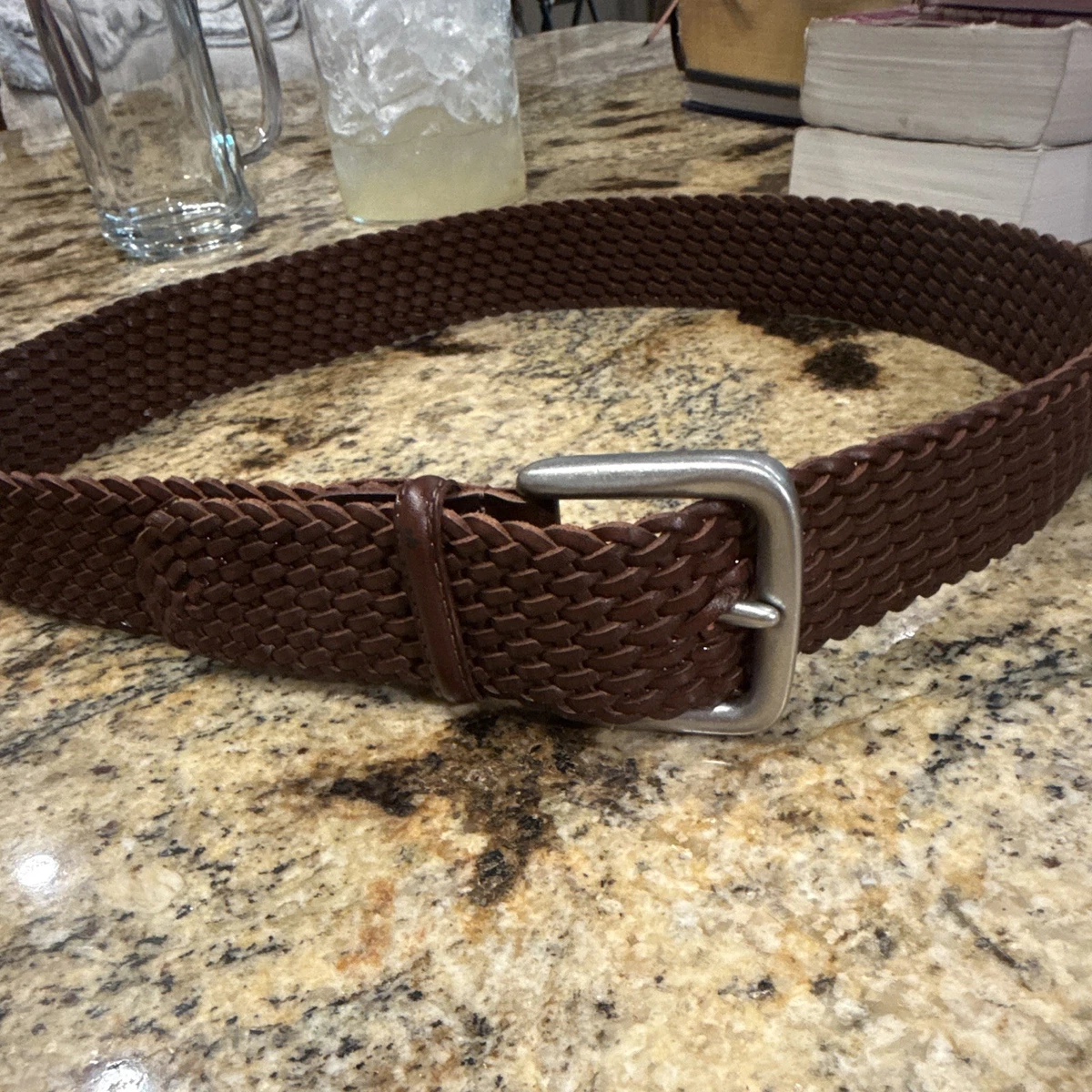 Polo Ralph Lauren Braided/Woven Belt Brown Belts for Men for sale