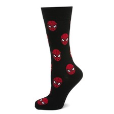 Marvel Spider-Man Black Men's One Size Crew Socks