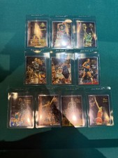 1996 Topps Stars Basketball Atomic Refractor Lot of 10 different cards.