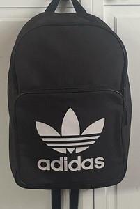 NEW-ADIDAS 16” Large Black Backpack, School bag, Business, Gym, Hiking, Travel