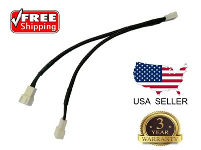 6/" 3 Pin Y Splitter PC Computer Fan Power Adapter Cable Black Sleeve
