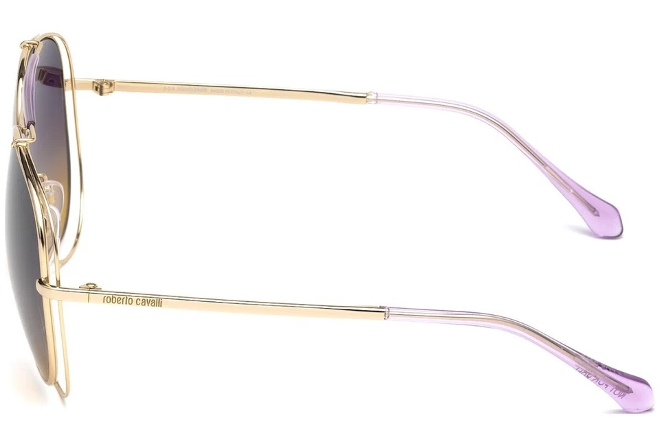 Gafas de sol de aviador Roberto Cavalli Civitella 1054 32Z doradas y moradas 57-13-135 32 Foto 3 de 4