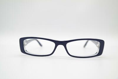 Vintage Max Co 163 Blau Silber Oval Brille Brillengestell eyeglasses NOS