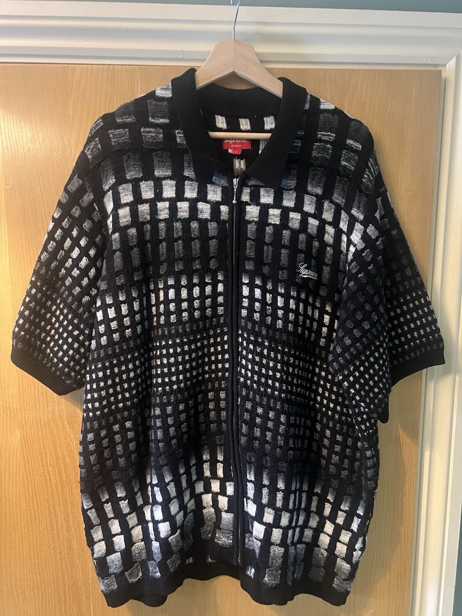 Supreme Gradient Grid Zip Up Polo 23ss|ファッション Supreme Gradient Grid Zip Up Polo 23ss|ファッション