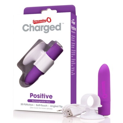 Screaming O Charged Positive Ultimately Powerful Compact Vibrator Grape, New