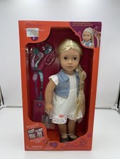 NEW Our Generation Phoebe Doll From Hair to There, with Extendable Hair