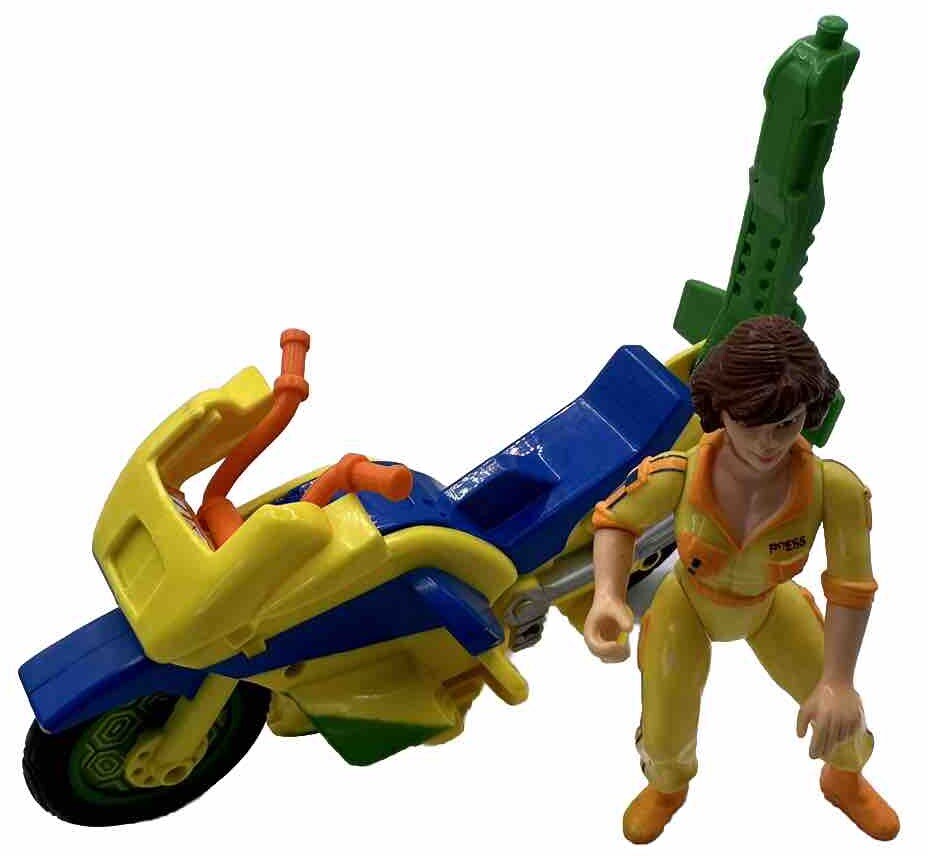 Vintage 1991 TMNT Channel 6 Ninja Newscycle Incomplete With April