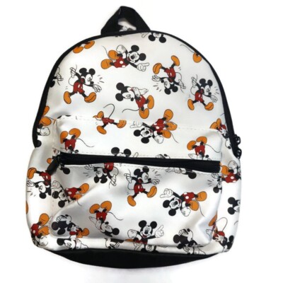 Disney MINI Backpack Multi-Color MICKEY MOUSE Print White 11  display picture 1