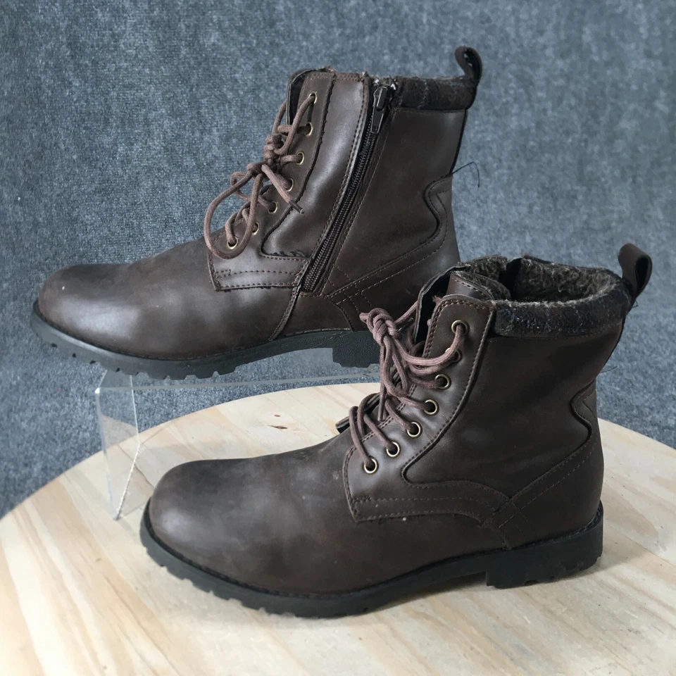 Dexters Boots Mens 10.5 Work & Safety Brown Leather163899 Round Toe Lace Up - Image 2 of 4