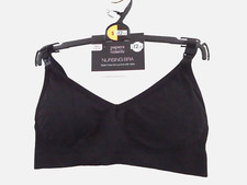 Non-wired black maternity bra nursing bralet bra Size S New + Tags seamless