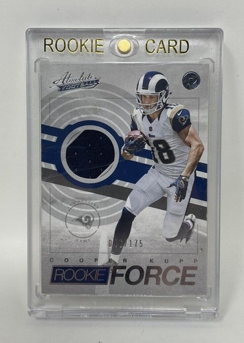 2017 Panini Absolute Cooper Kupp Card 22 Rookie Force Materials 46 175 