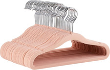 Kids Velvet, Non-Slip Clothes Hangers for Infant and Toddler, 11.6 in For Ba...