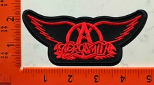 Aerosmith Patch Embroidered Iron-On Classic Rock Band Logo Badge