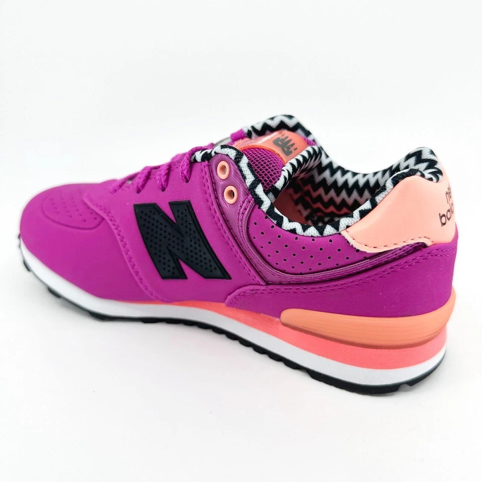 Новый баланс 574 Classics пурпурный черный Kids работает кроссовки KL574A3P - Изображение 3 из 4