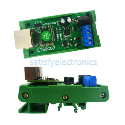 RS485 to Ethernet TCP/IP Converter MQTT Modbus RTU Module With or Without Rails
