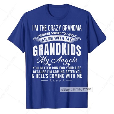 r♡Grandmaです Funny Crazy Grandma T-Shirt For Grandmother Tee Gift Don't Mess