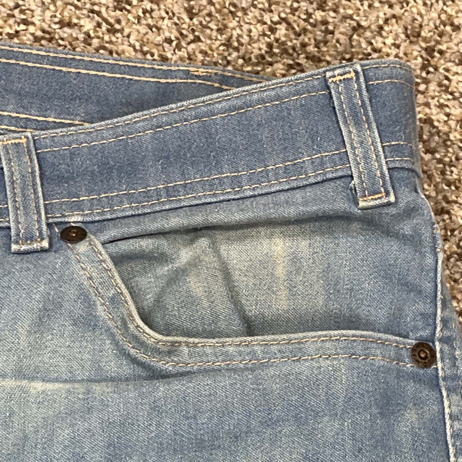 Vintage Levis Orange Tab Skosh More Room Denim Jeans 36x32 (35x31) USA - View 7