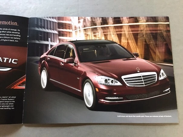 2011 Mercedes Benz S-Class S400 S550 S600 20-page Sales Brochure Catalog Hybrid - Image 4 of 4