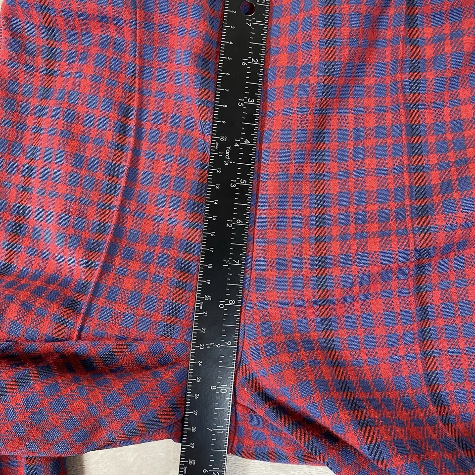 Pantalones Anthropologie Maeve para mujer Margot Kick acampanados cortos rojos a cuadros S Foto 4 de 4