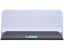 Collectible Display Show Case with Black Plastic Base and Green "LBWK" Logo for 