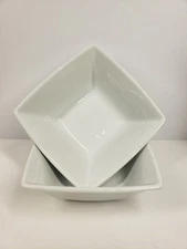 over and back bowl White Plates  6 Inches (Set Of 8)
