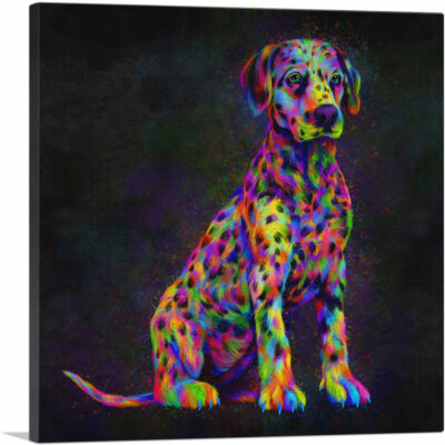 ARTCANVAS Dalmatian Dog Puppy Spots Canvas Art Print