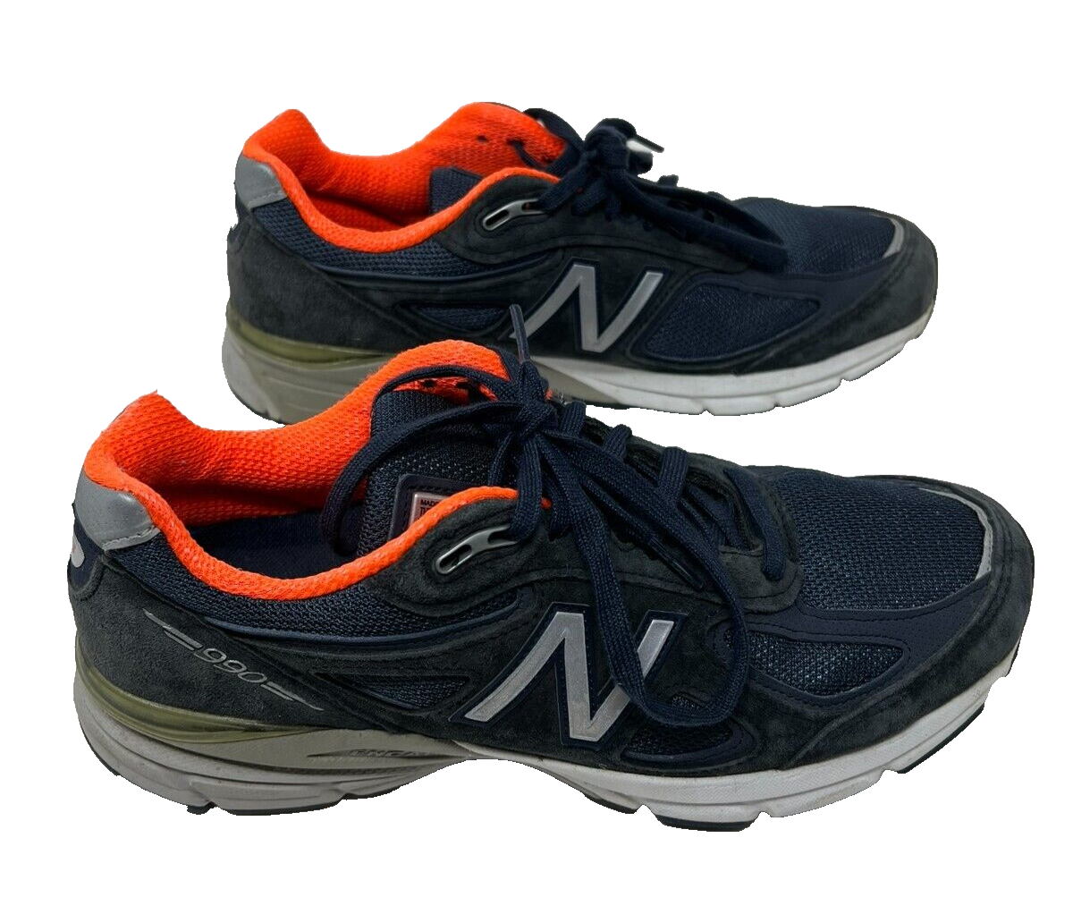 New Balance 990v4 Shoes Navy Gray Orange W990NV4 Made In USA New Balance 990v4 Shoes Navy Gray Orange W990NV4 Made In USA