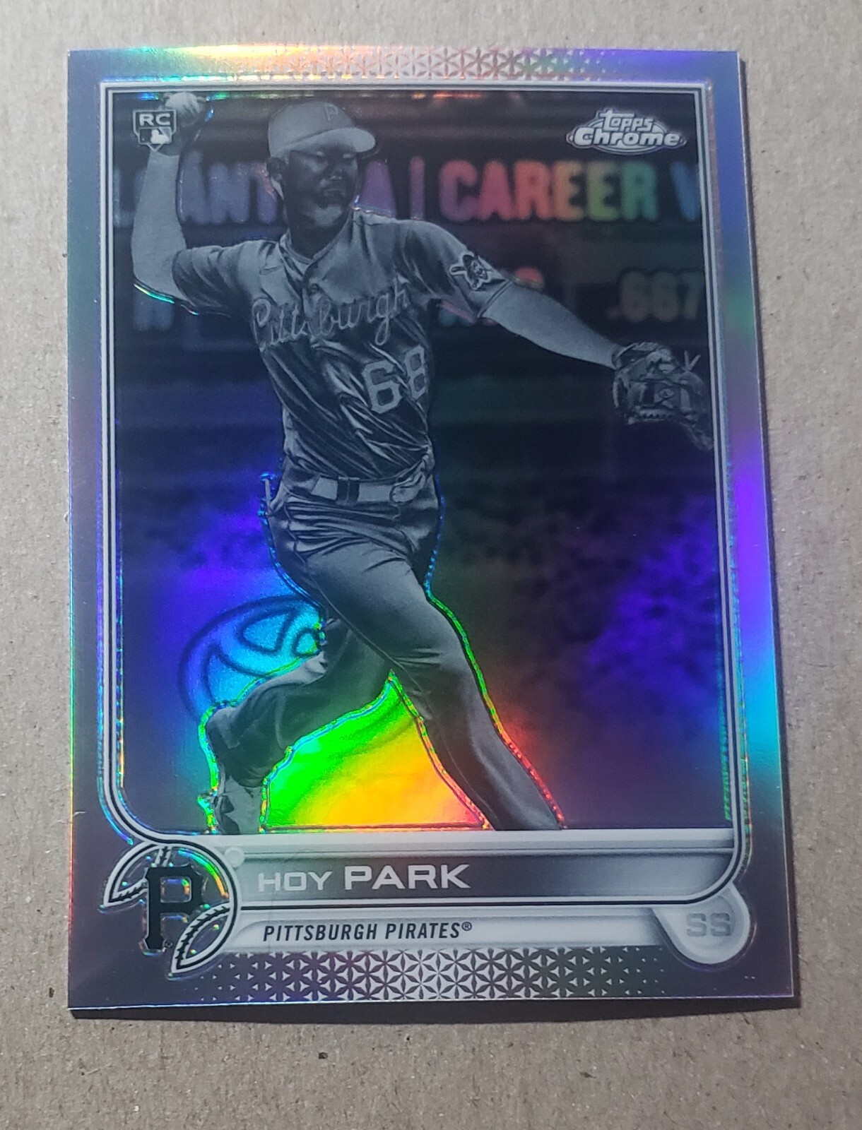 2022 Topps Chrome Negative Refractor Hoy Park RC #32 Pittsburgh Pirates