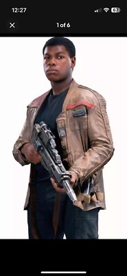 Star Wars Finn John Boyega Costume - Poe Dameron Leather Jacket