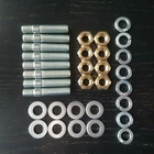 CVH Exhaust Manifold Studs & Nuts Ford Escort Mk3 Mk4 Fiesta Orion ZINC Studs