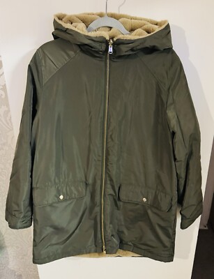 Ladies Reversible Faux Fur Coat Size Large