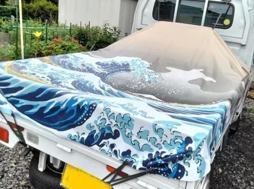 Hokusai UKIYOE Tonneau Cover KEI Truck DAIHATSU Hijet Jumbo Suzuki Super Carry