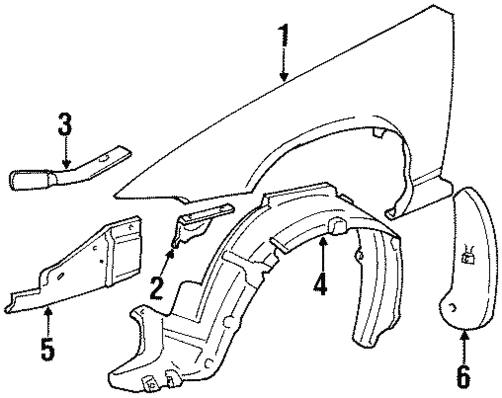 Genuine GM Brace-F/Fdr 10405867