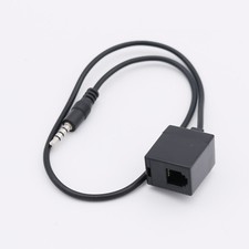 3.5mm Male to RJ9 4P4C Female Telephone to Mobile Phone Converter Adapter Cable