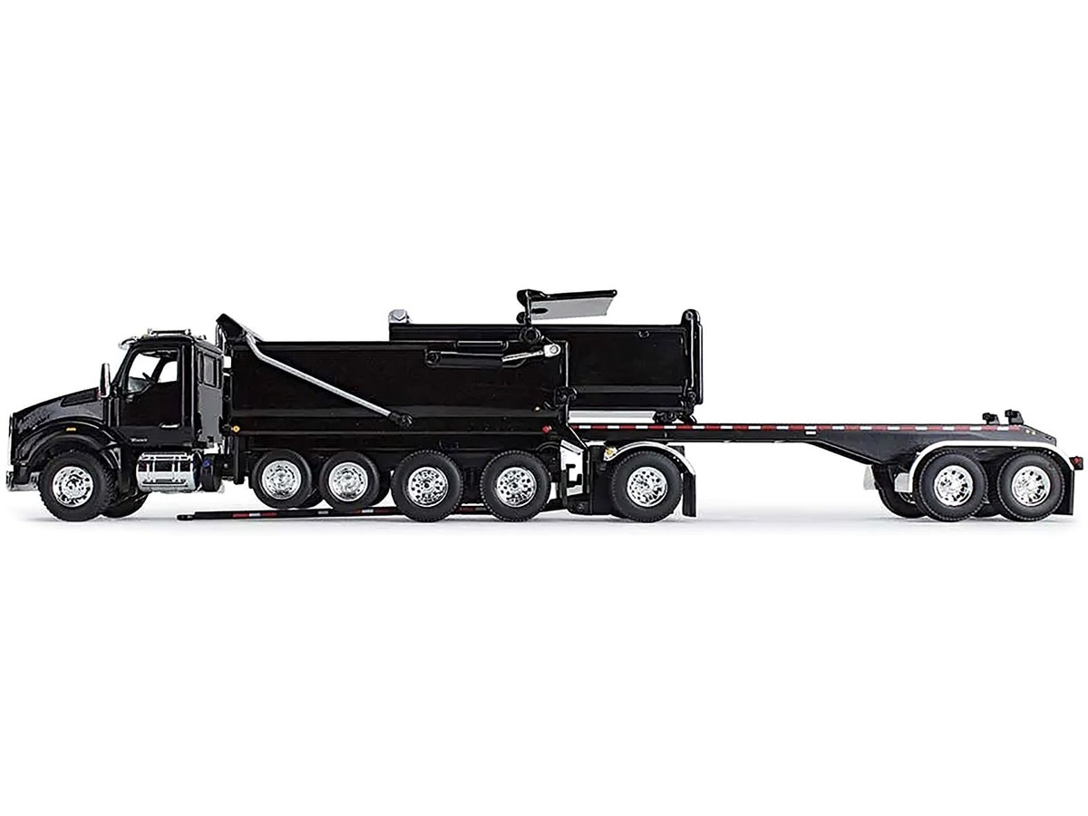 tkm Kenworth T880 Quad-Axle Dump Truck and Rogue Transfer Tandem