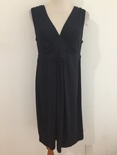 J.CREW Sleeveless V-Neck Knit Empire Dress Black Size S