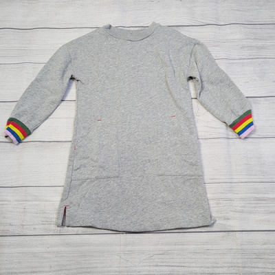 5/6 Boden Rainbow Trim Sweatshirt Dress