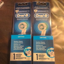2 New Oral-B Power Braces Ortho Care Essentials Replacement Brushes
