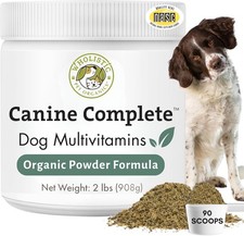 Pet Organic Canine Dog MultivitaminPowder Immune System Skin Coat Overall Health