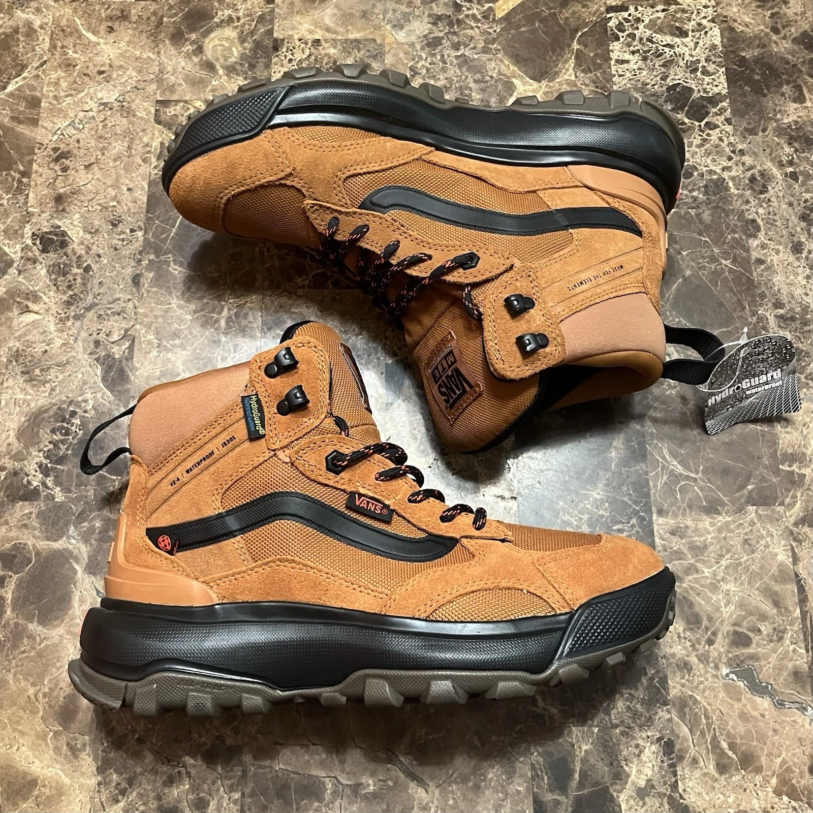 Vans MTE Crestline Waterproof Brown Hiking Boots Men's Size 6.5 Women's Size 8