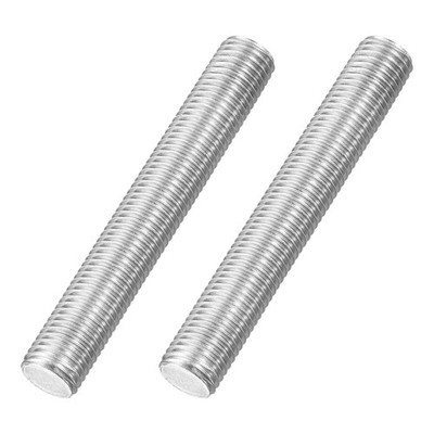M16x110mm Fully Threaded Rod, 2Pcs 316 Stainless Steel 2 Pitch Threaded Screw